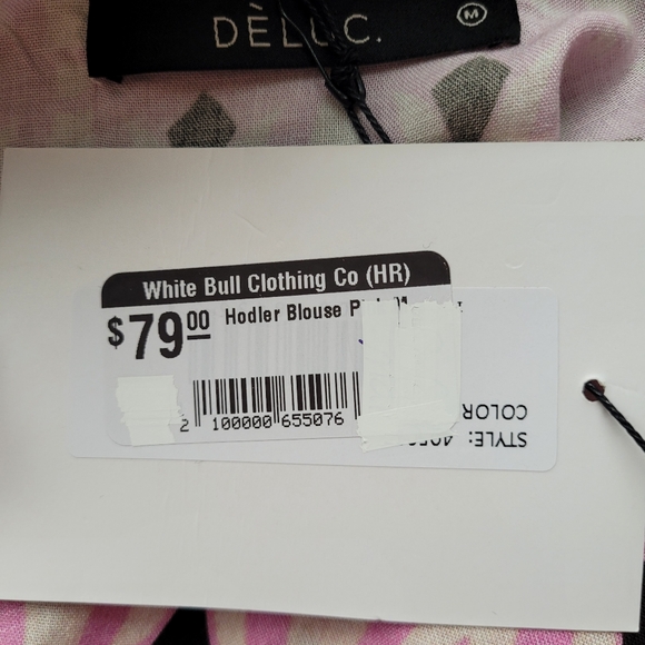 Deluc Holder Blouse, BNWT with Flaw, Size M - Picture 8 of 10